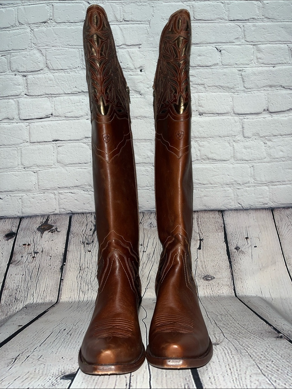 Ariat Chaparral Tall Leather Western Cowboy Boots - Picture 4 of 17